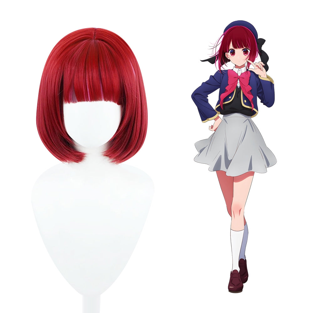Oshi no Ko Arima Kana Red Cosplay Wig