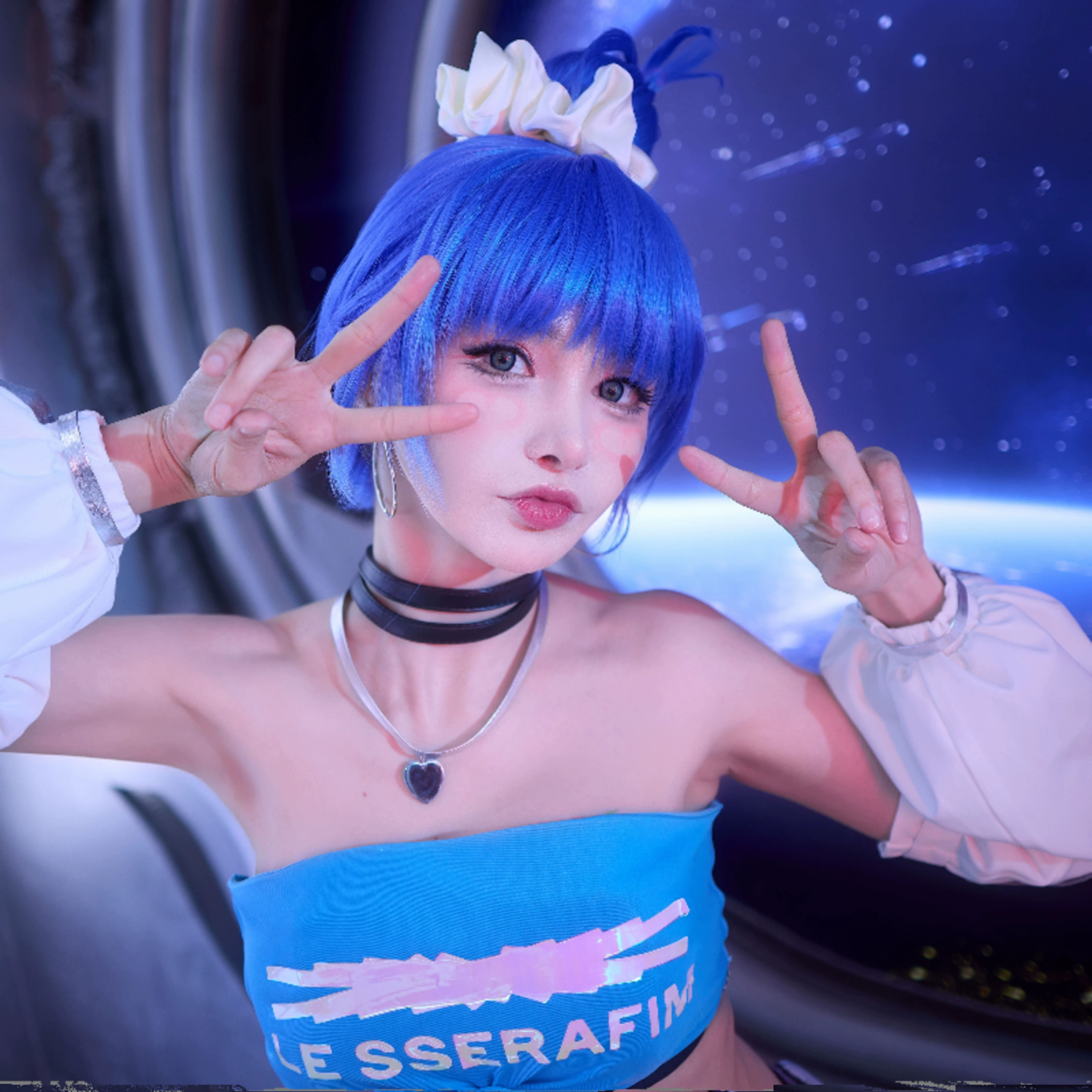 Overwatch 2 D.VA DVA LE Sserafim Skin Cosplay Costume