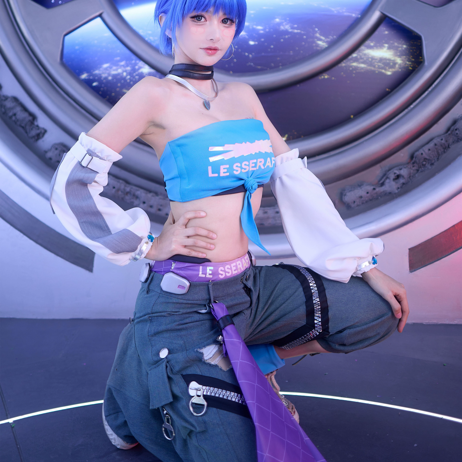 Overwatch 2 D.VA DVA LE Sserafim Skin Cosplay Costume