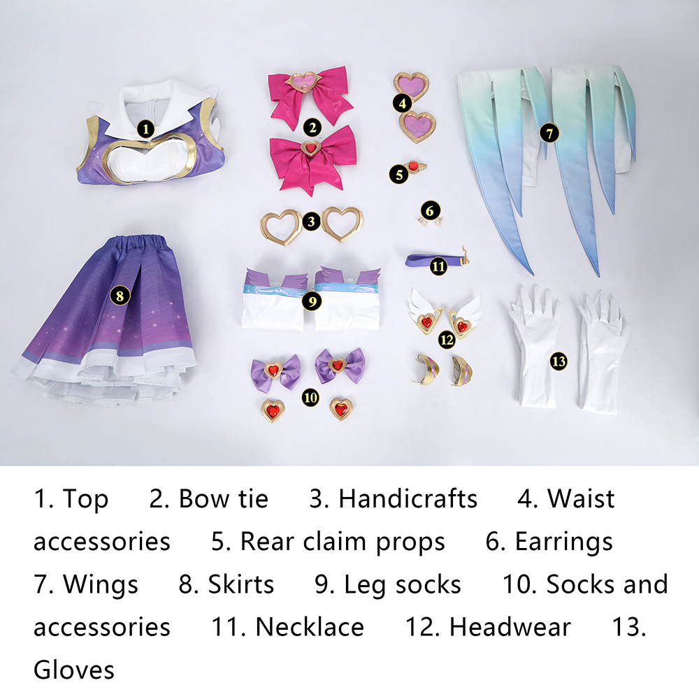 Overwatch 2 Dokiwatch Heart of Passion Kiriko Skin Magical Kiriko Cosplay Costume