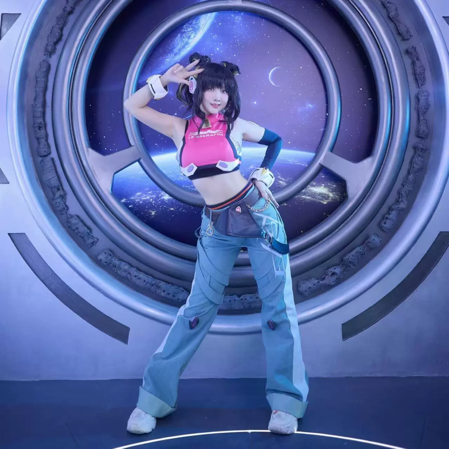 Overwatch 2 Juno LE Sserafim Skin Cosplay Costume