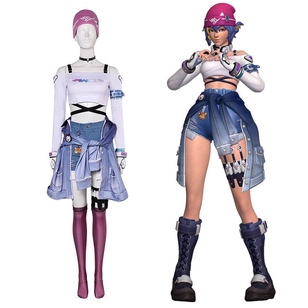Overwatch 2 Kiriko LE Sserafim Skin Cosplay Costume
