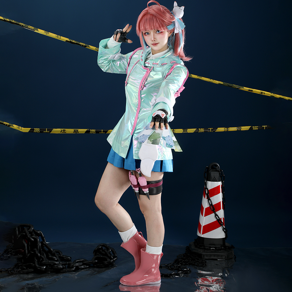 Overwatch 2 Kiriko Rainy Day Skin Raincoats Cosplay Costume