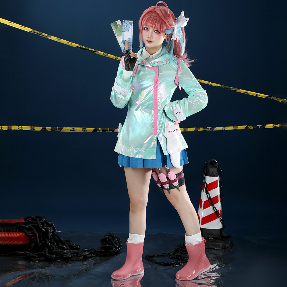 Overwatch 2 Kiriko Rainy Day Skin Raincoats Cosplay Costume