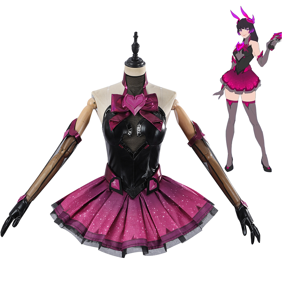 Overwatch 2 Magical Girls D.Va Hana Song Cosplay Costume