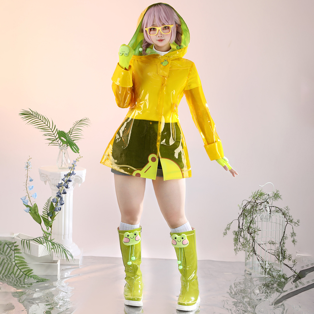 Overwatch 2 Mei Rainy Day Skin Raincoats Cosplay Costume