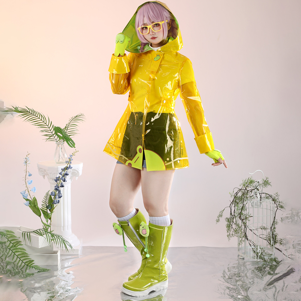 Overwatch 2 Mei Rainy Day Skin Raincoats Cosplay Costume