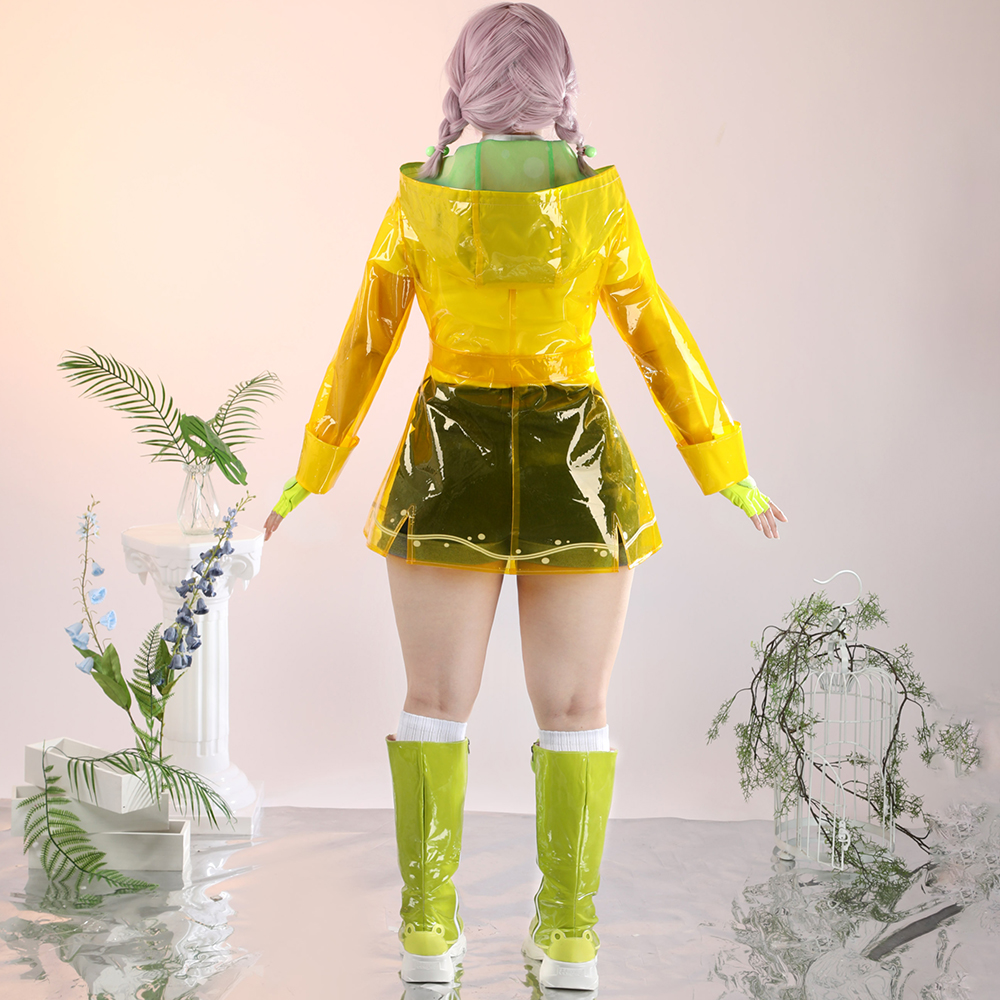 Overwatch 2 Mei Rainy Day Skin Raincoats Cosplay Costume