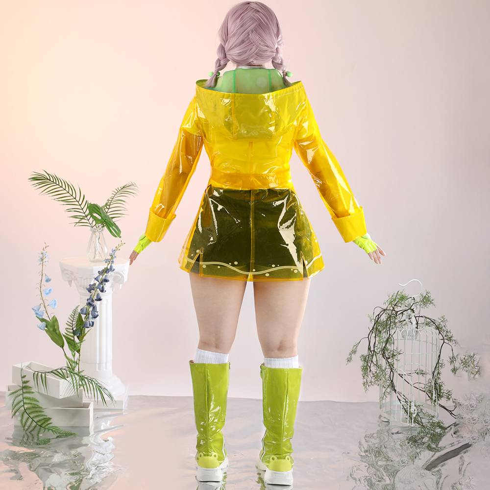 Overwatch 2 Mei Rainy Day Skin Raincoats Cosplay Costume
