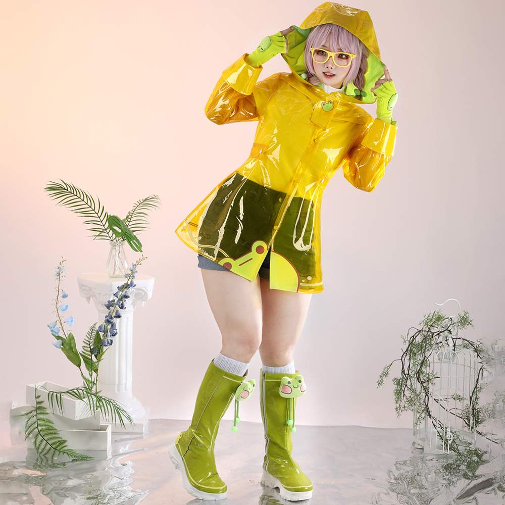 Overwatch 2 Mei Rainy Day Skin Raincoats Cosplay Costume