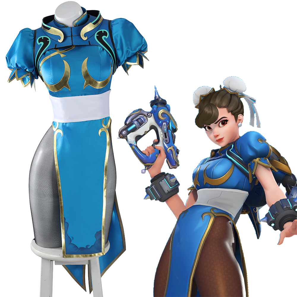 Overwatch 2 Street Fighter 6 Chun Li Juno Cosplay Costume