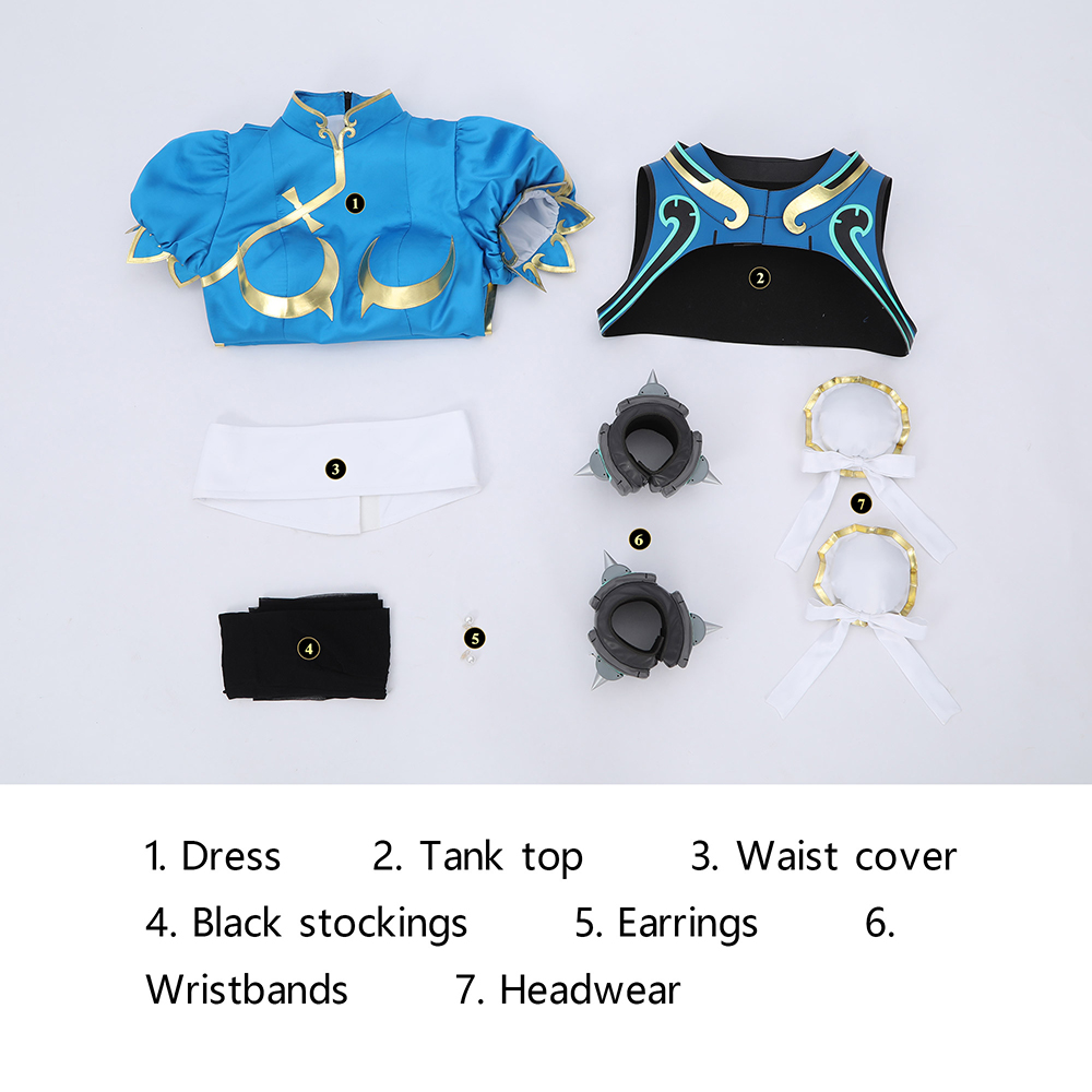 Overwatch 2 Street Fighter 6 Chun Li Juno Cosplay Costume