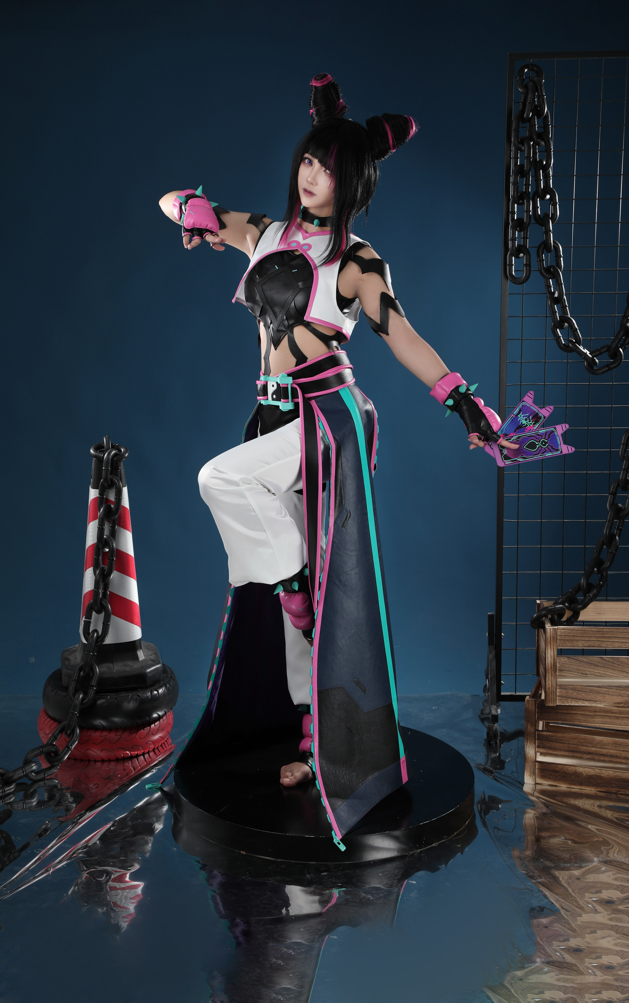 Overwatch 2 Street Fighter 6 Juri Kiriko Cosplay Costume