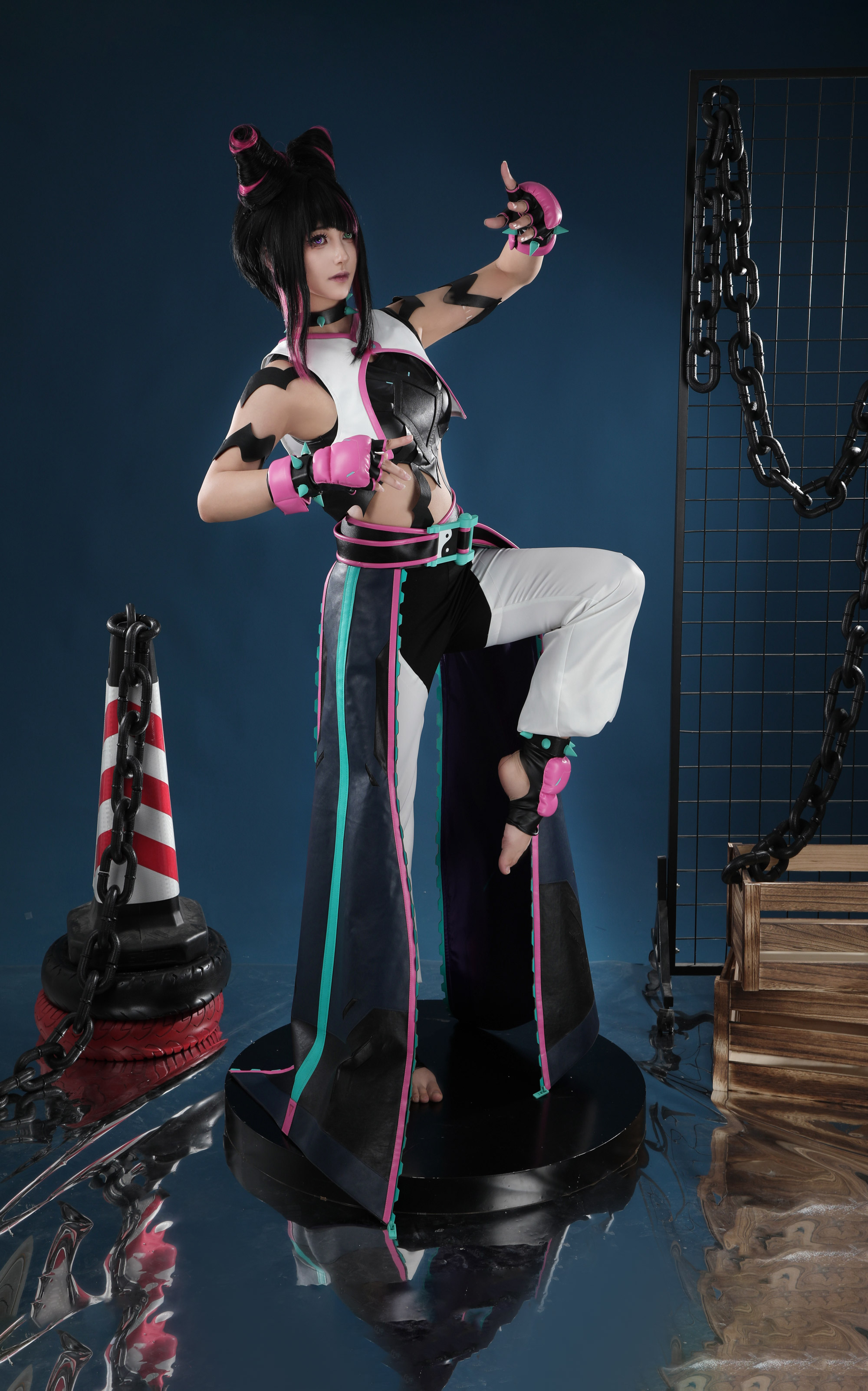 Overwatch 2 Street Fighter 6 Juri Kiriko Cosplay Costume