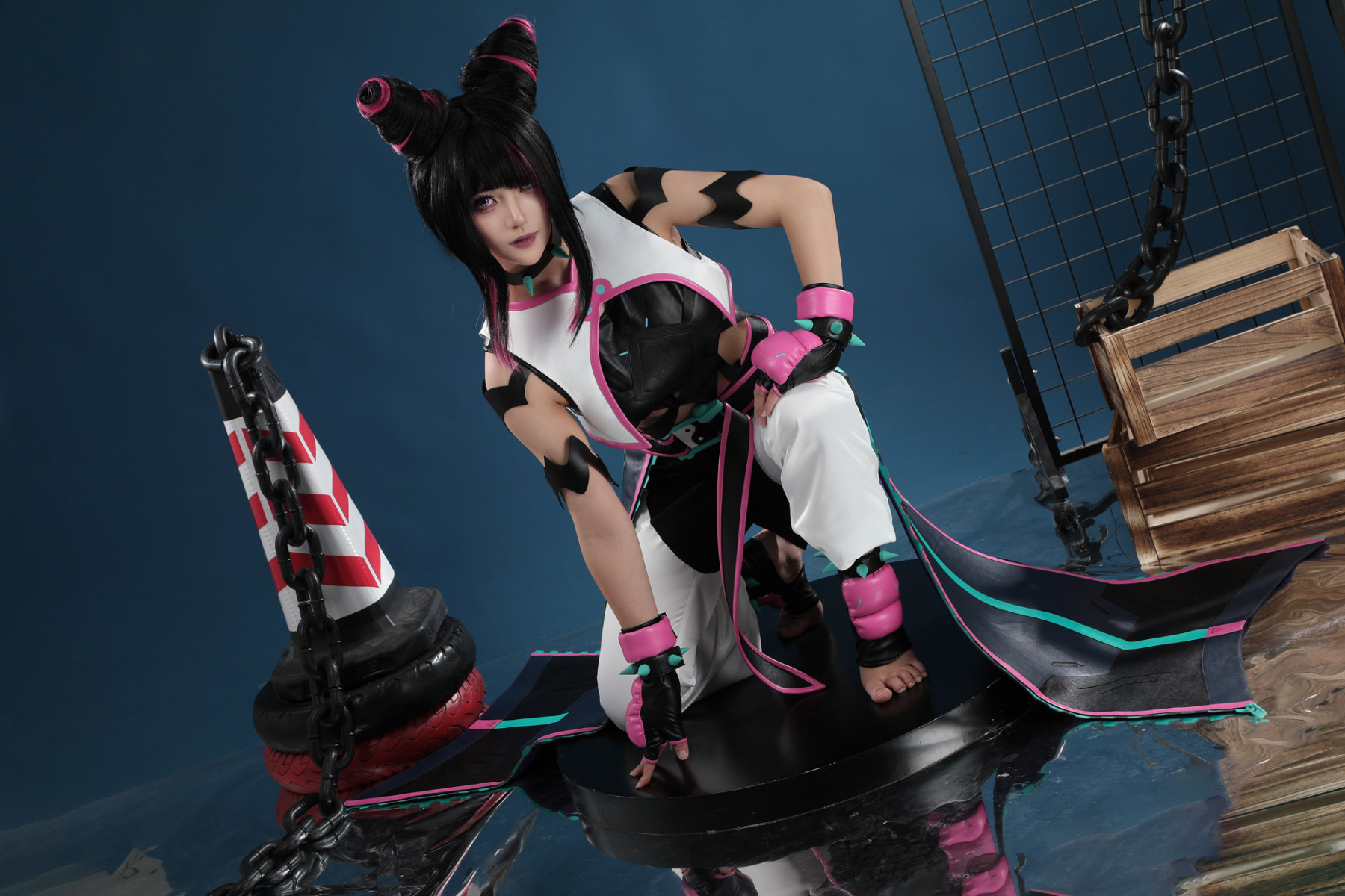 Overwatch 2 Street Fighter 6 Juri Kiriko Cosplay Costume