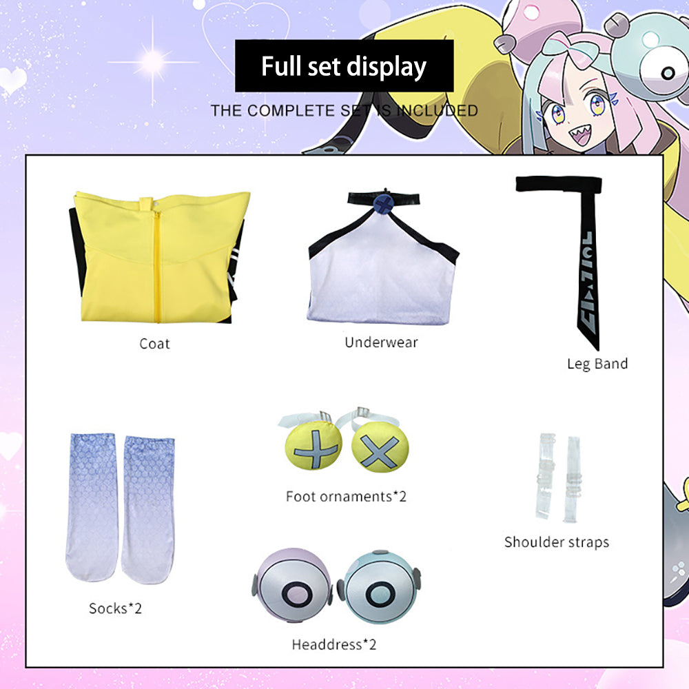 PKM Scarlet and Violet Iono Cosplay Costume