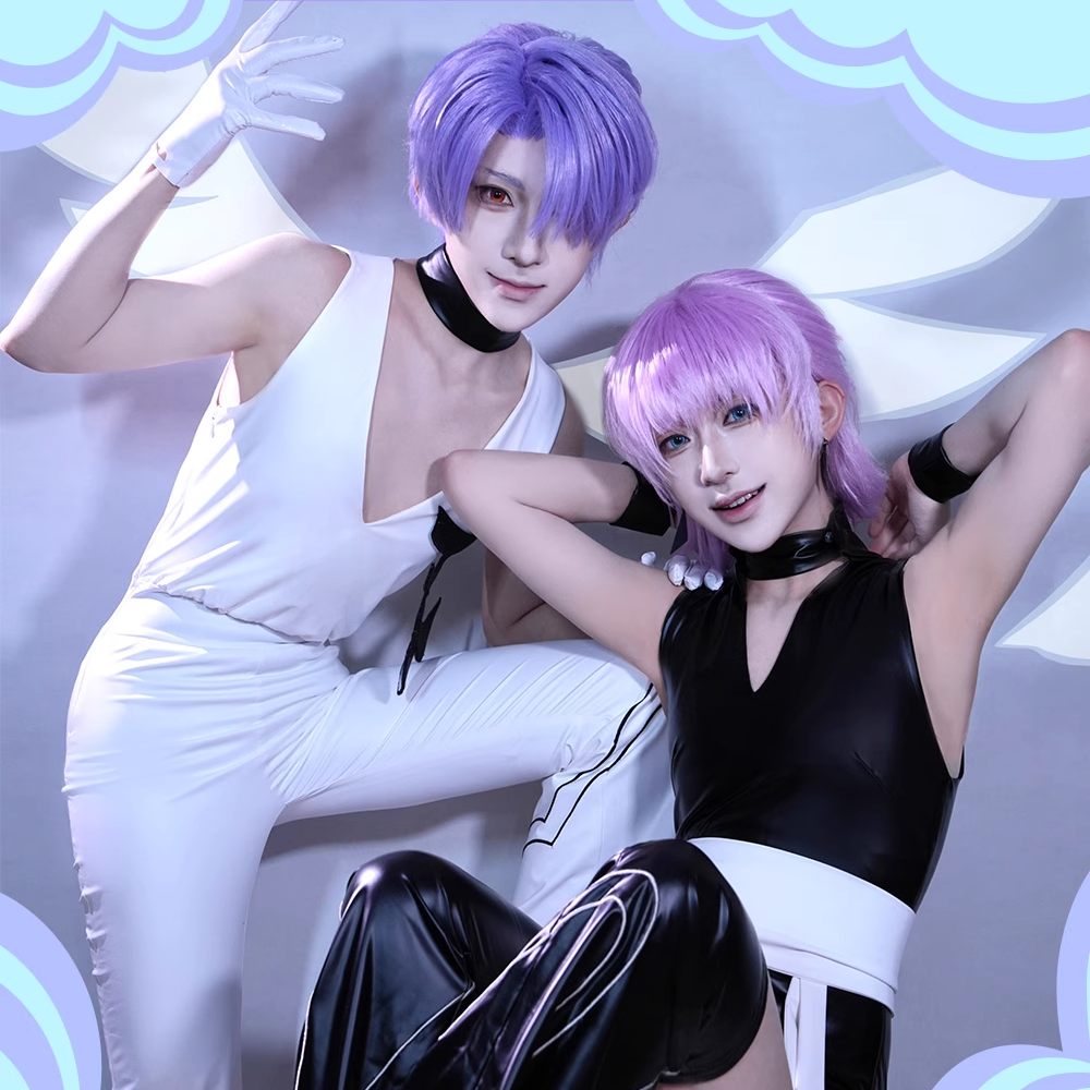 New Panty And Stocking with Garterbelt Brothers Polyester Polyurethane Cosplay Costume