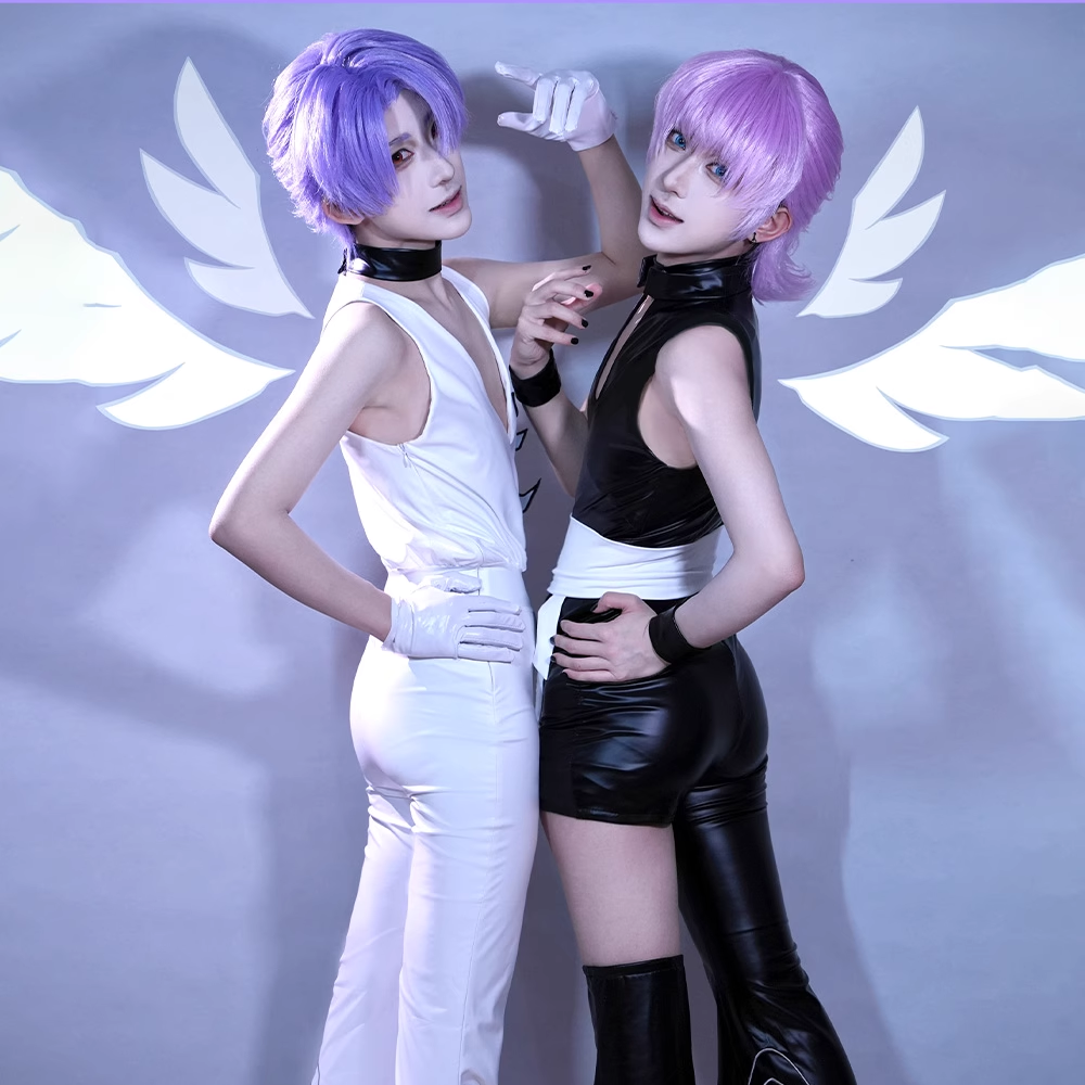 New Panty And Stocking with Garterbelt Brothers Polyester Polyurethane Cosplay Costume