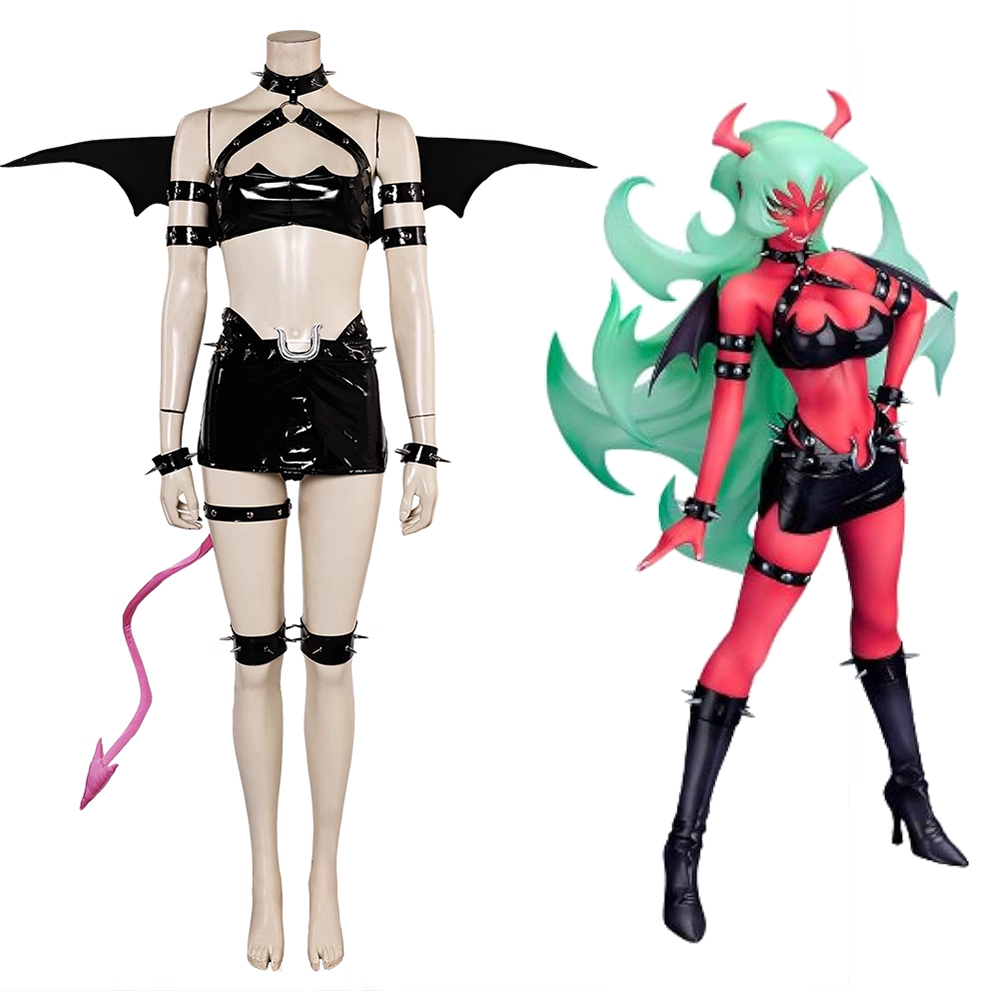 Panty & Stocking Scanty Daemon Cosplay Costume