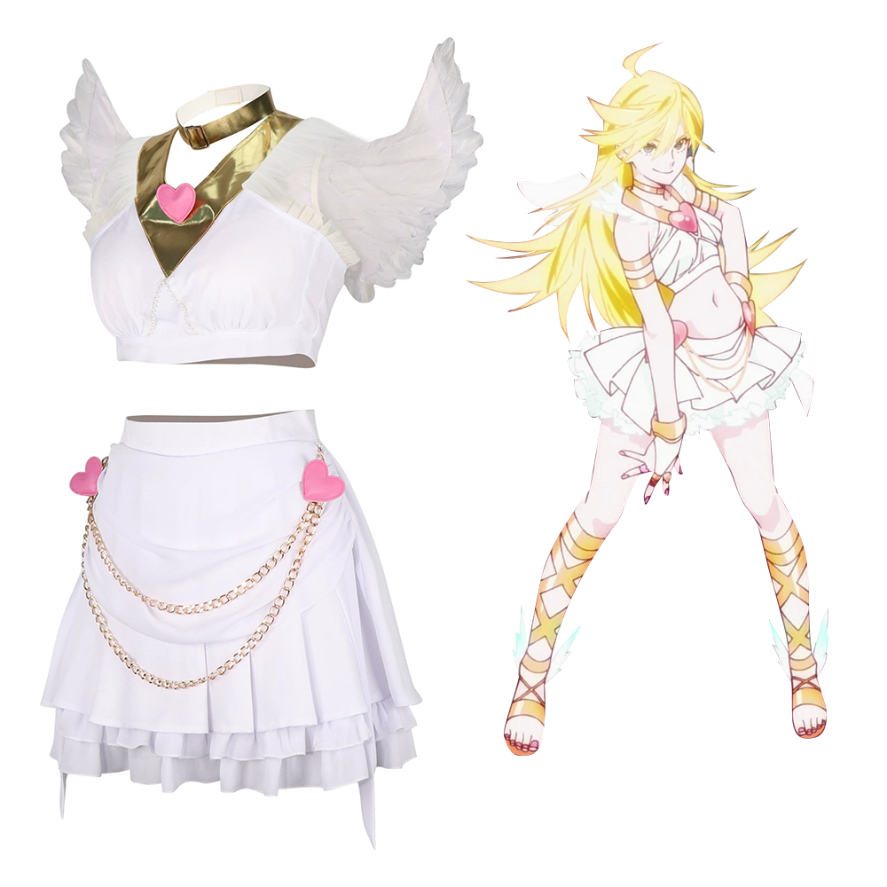 Panty and Stocking with Garterbelt Panty Angel Cosplay Costume