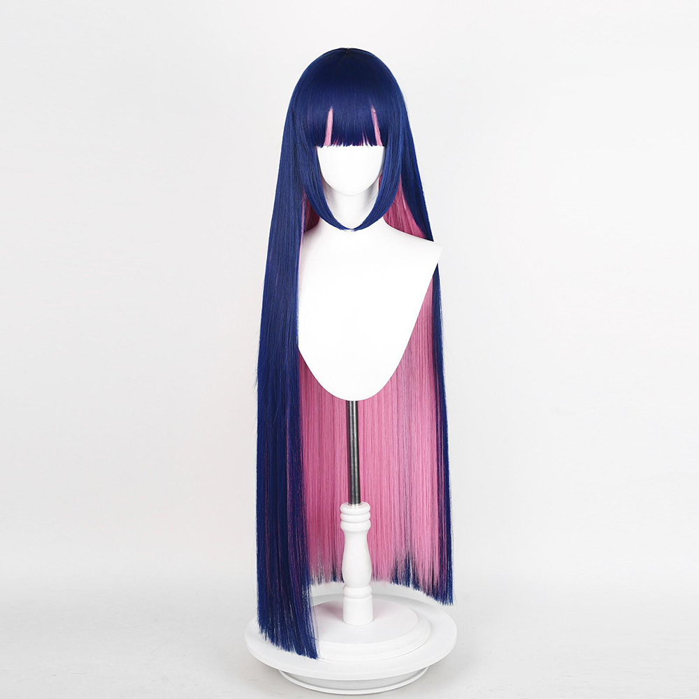 Panty and Stocking with Garterbelt Stocking Blue Pink Cosplay Wig
