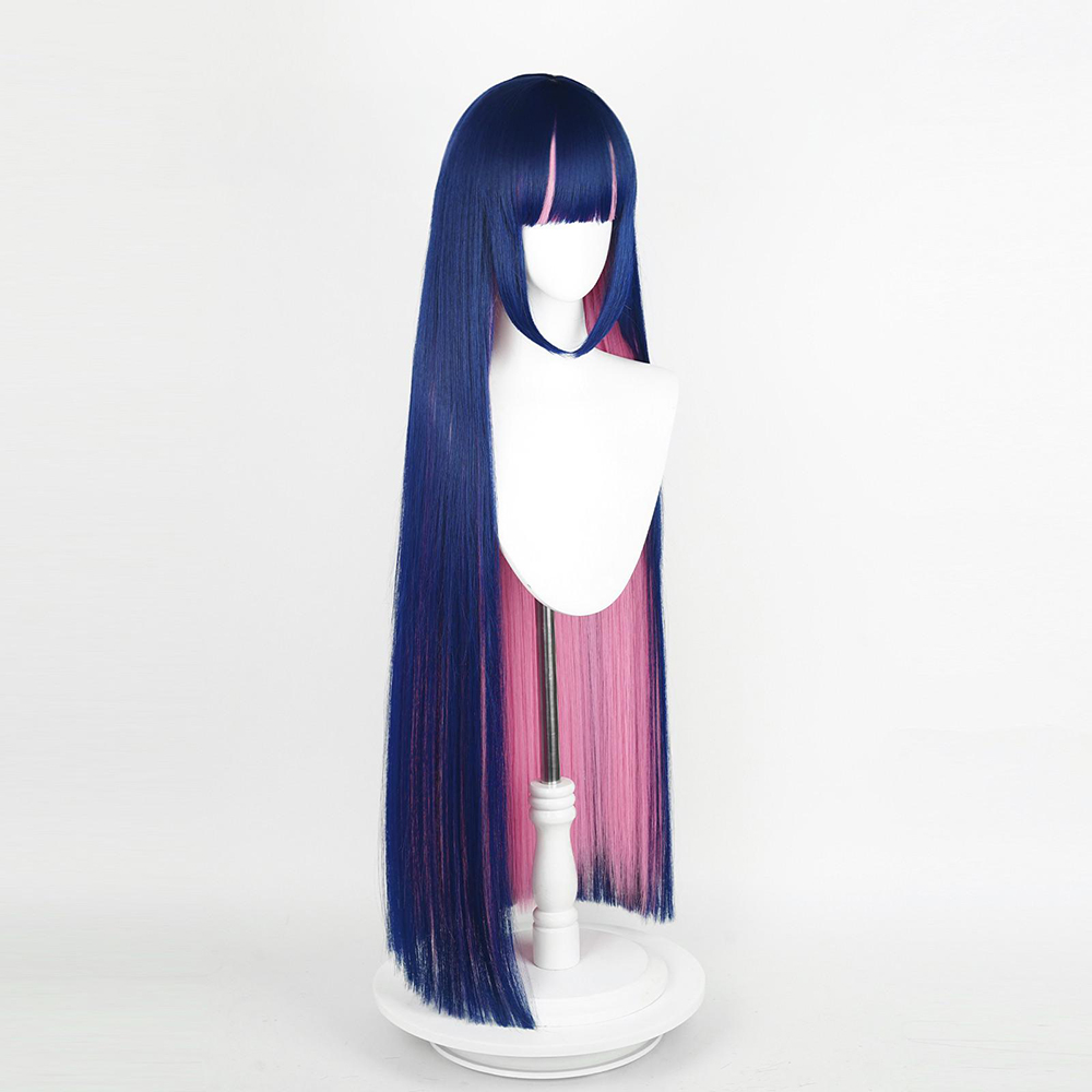 Panty and Stocking with Garterbelt Stocking Blue Pink Cosplay Wig