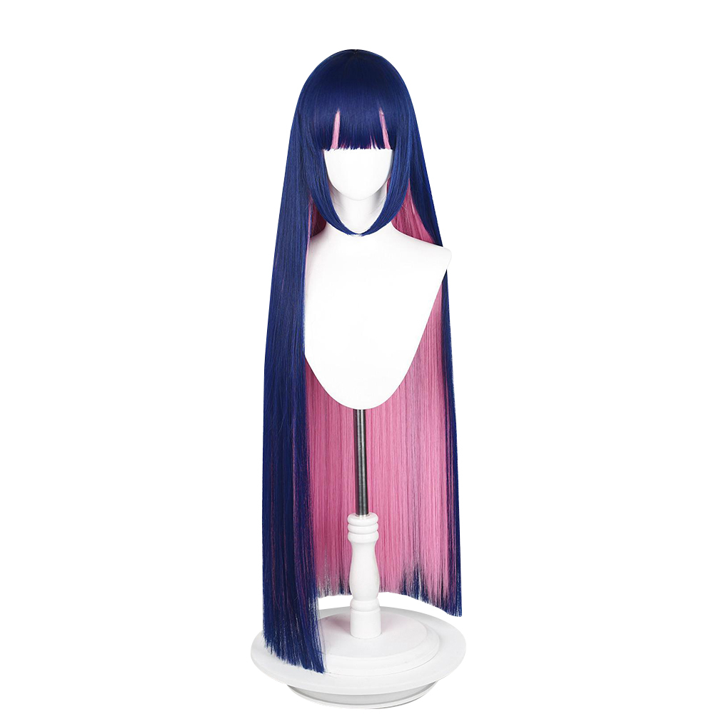 Panty and Stocking with Garterbelt Stocking Blue Pink Cosplay Wig