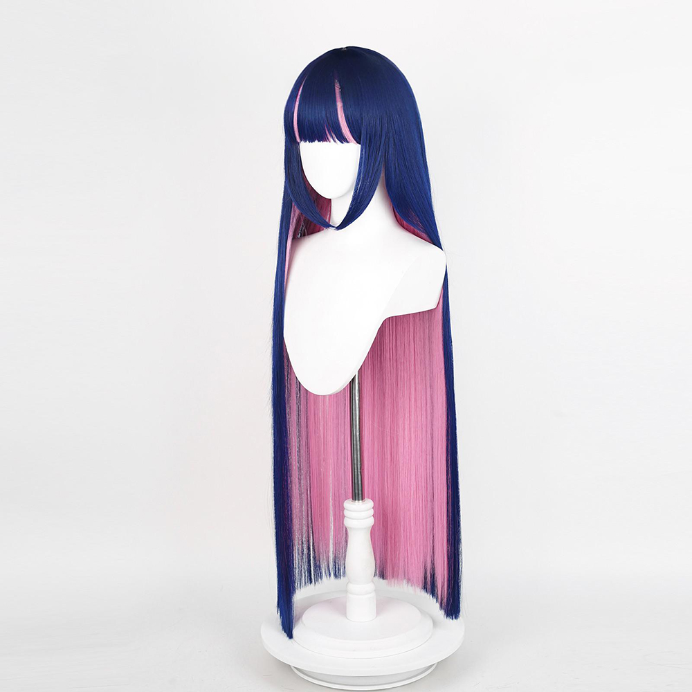 Panty and Stocking with Garterbelt Stocking Blue Pink Cosplay Wig