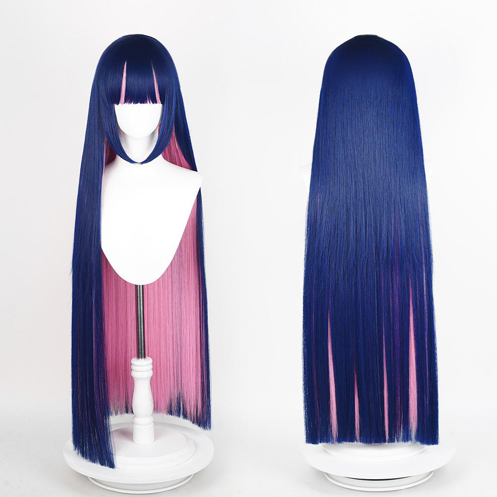 Panty and Stocking with Garterbelt Stocking Blue Pink Cosplay Wig