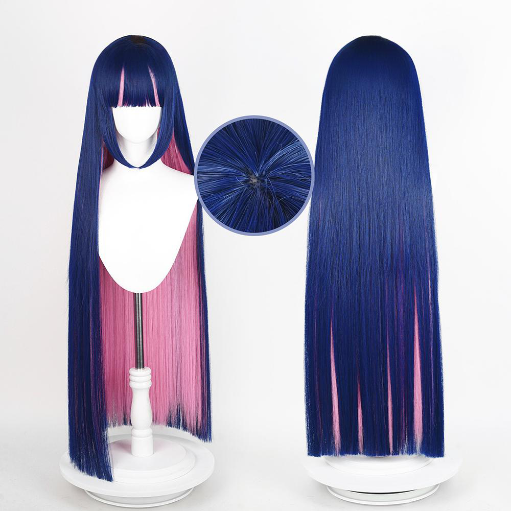 Panty and Stocking with Garterbelt Stocking Blue Pink Cosplay Wig