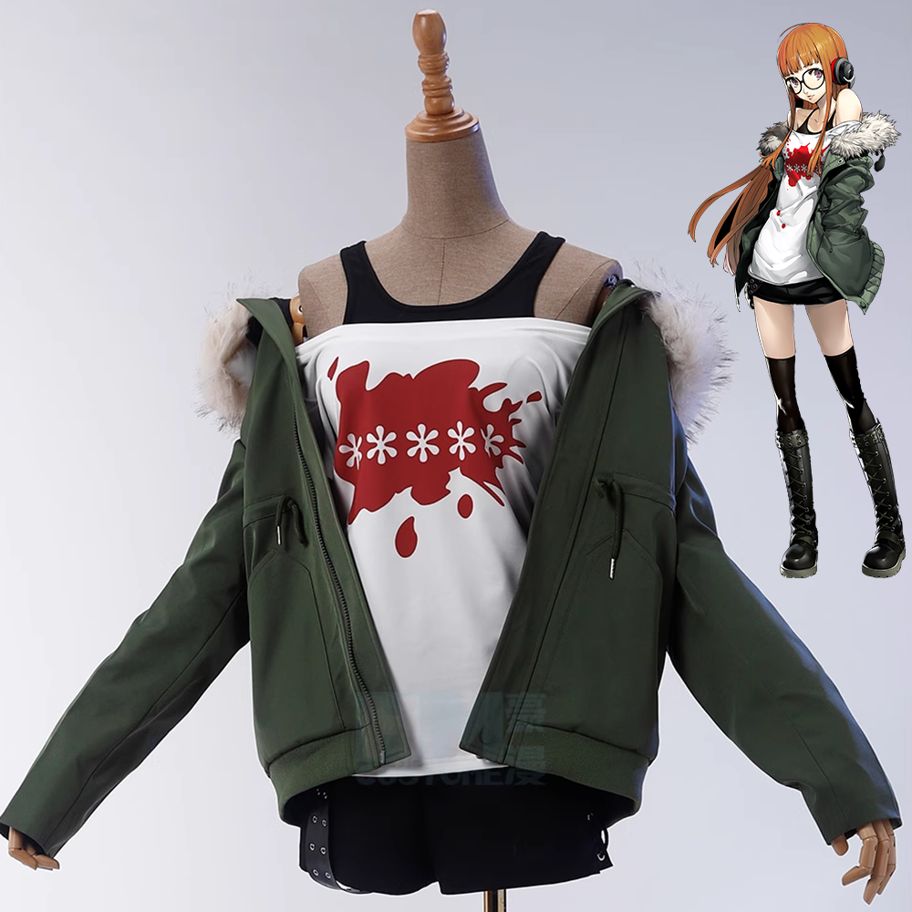 Persona5: The Phantom X P5 Futaba Sakura Cosplay Costume