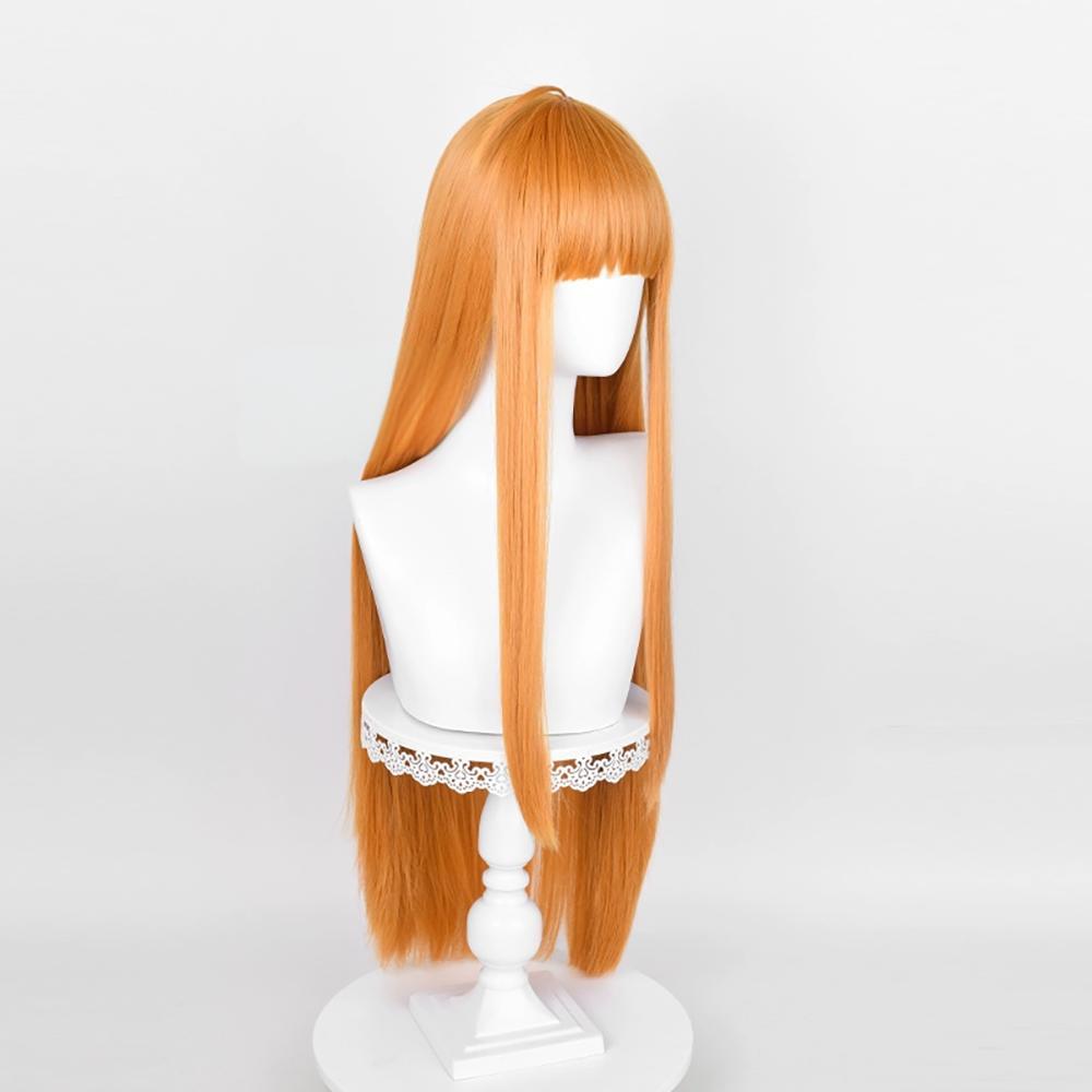 Persona5 The Phantom X P5 Futaba Sakura Orange Cosplay Wig
