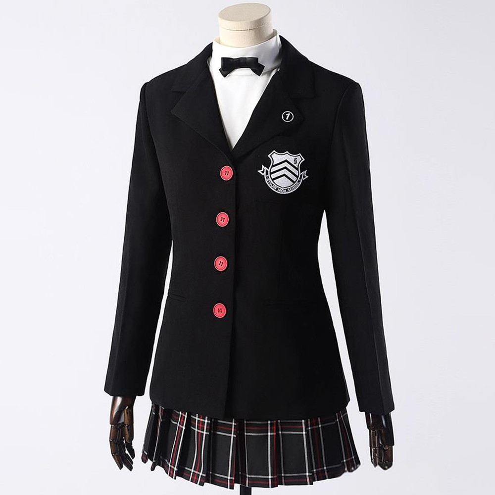 Persona5: The Phantom X P5 Kasumi Yoshizawa Shujin Academy School Uniform Cosplay Costume