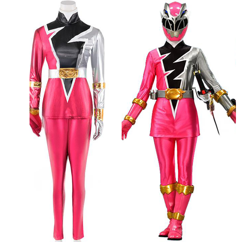 Power Rangers Dino Fury Pink Ranger Cosplay Costume