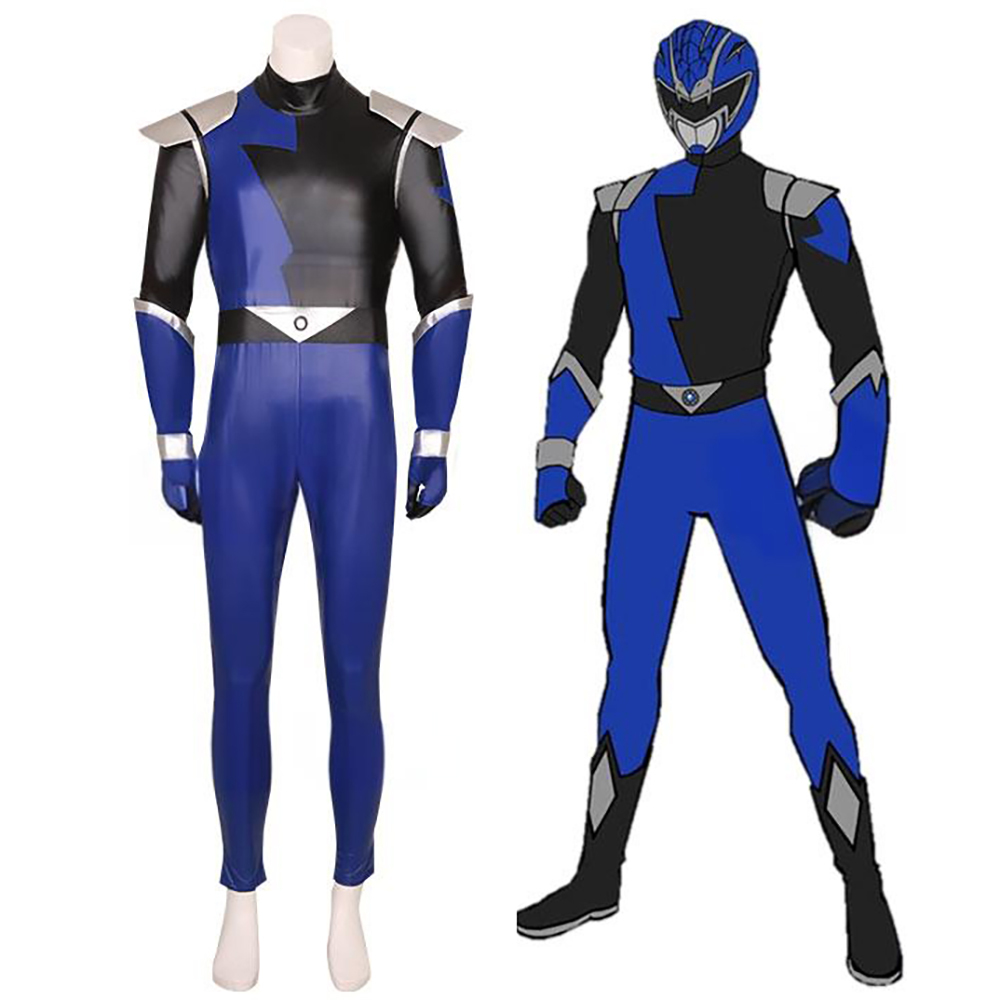 Power Rangers HyperForce HyperForce Blue Cosplay Costume