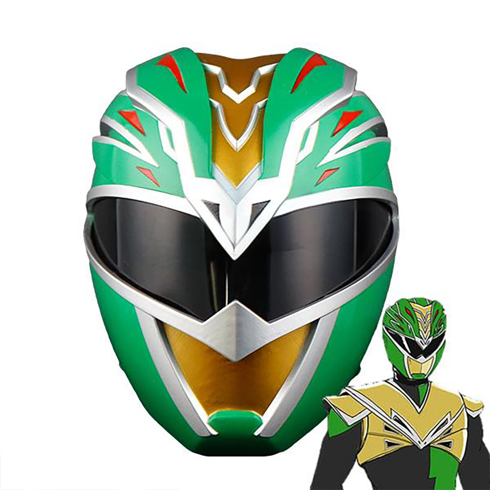 Power Rangers HyperForce HyperForce Green Helmet 3D Printed Cosplay Accessory Prop