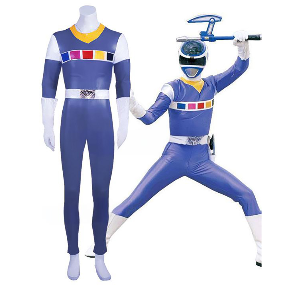 Power Rangers In Space Blue Space Ranger Cosplay Costume