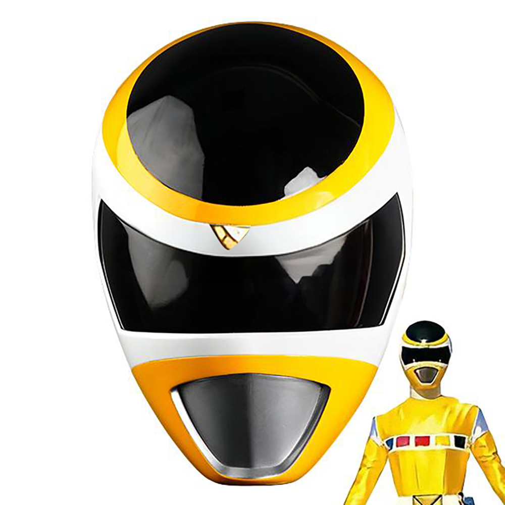 Power Rangers In Space Yellow Space Ranger Helmet 3D Printed Cosplay Accessory Prop