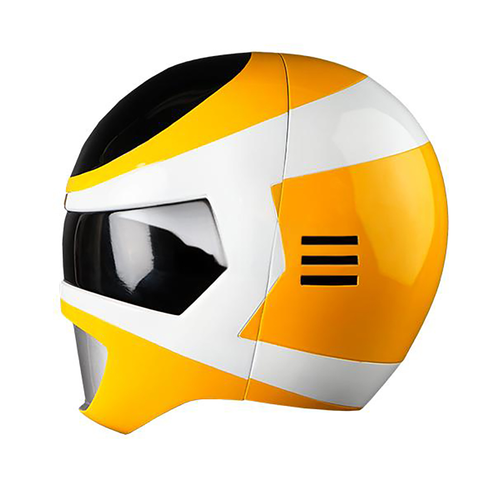 Power Rangers In Space Yellow Space Ranger Helmet 3D Printed Cosplay Accessory Prop