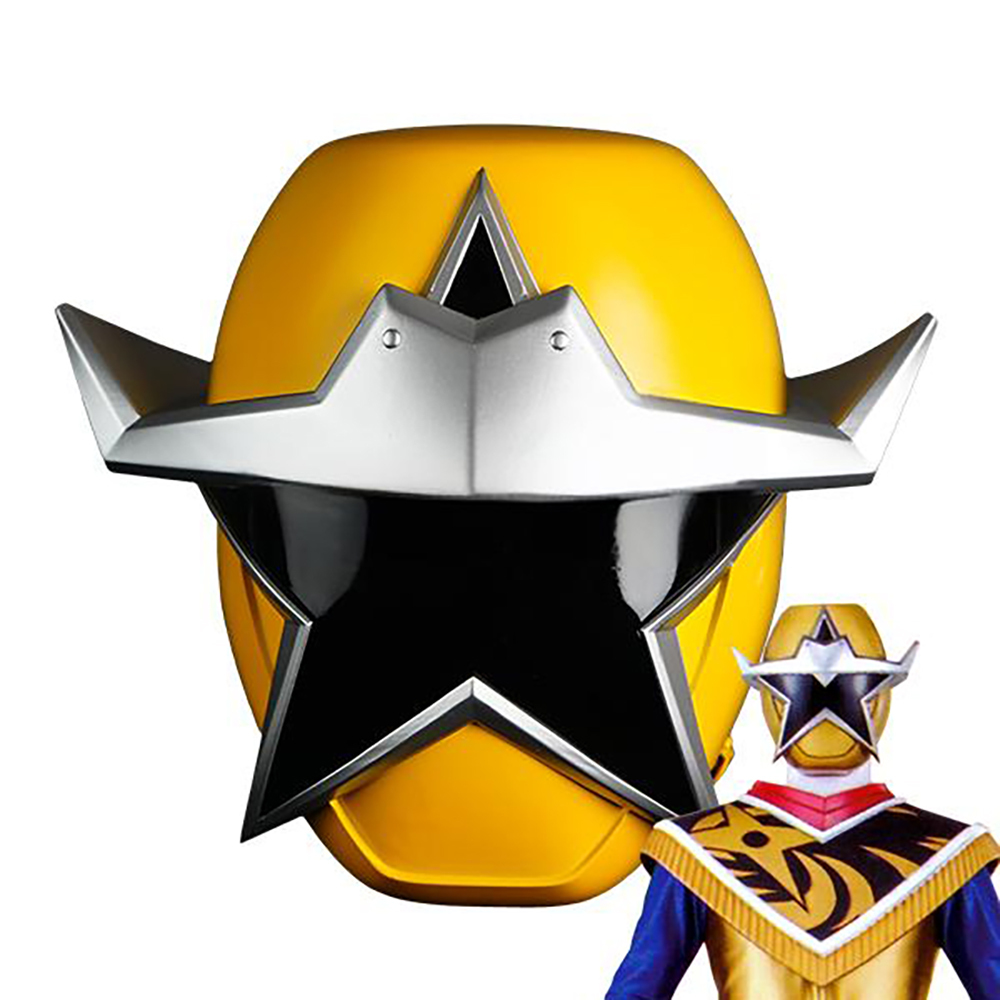 Power Rangers Ninja Steel Ninja Steel Gold Helmet 3D Printed Cosplay Accessory Prop