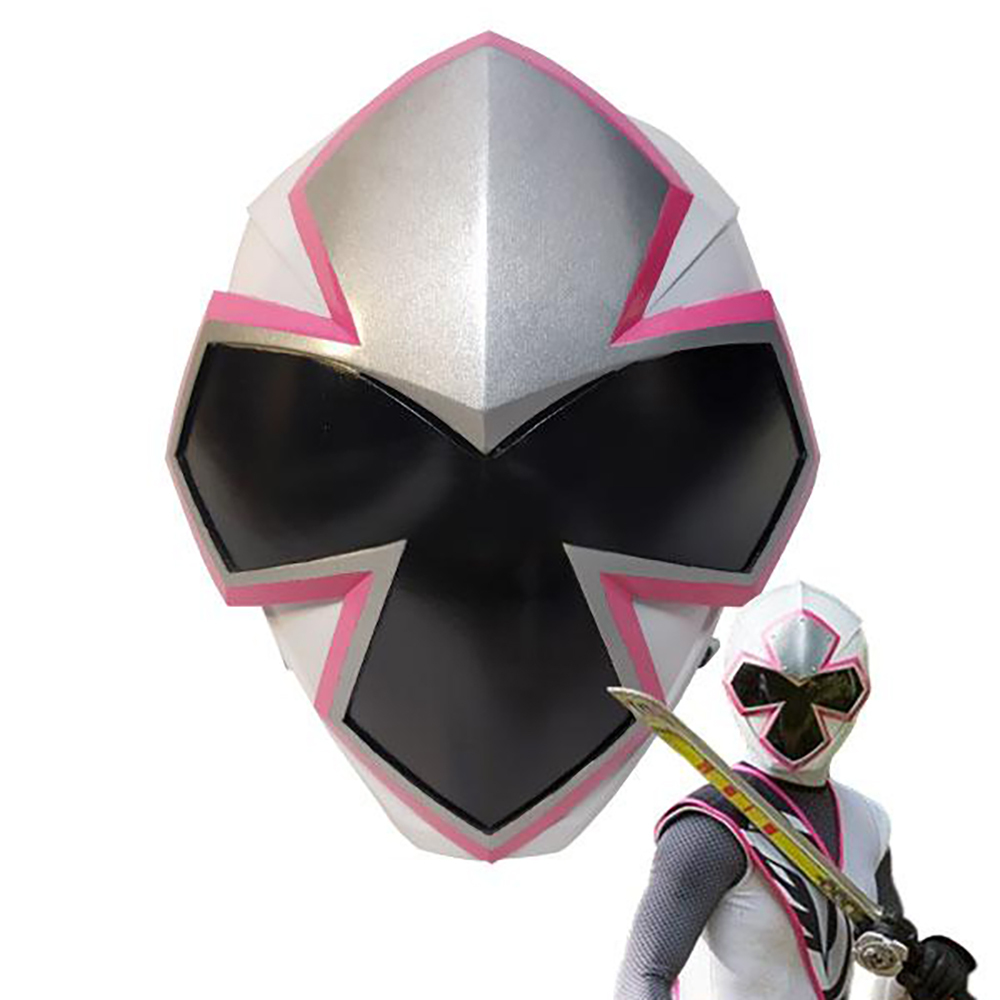 Power Rangers Ninja Steel Ninja Steel White Helmet 3D Printed Cosplay Accessory Prop
