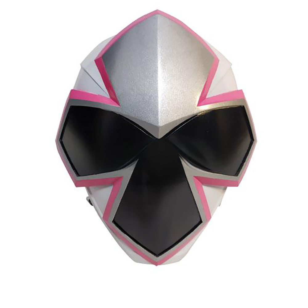 Power Rangers Ninja Steel Ninja Steel White Helmet 3D Printed Cosplay Accessory Prop