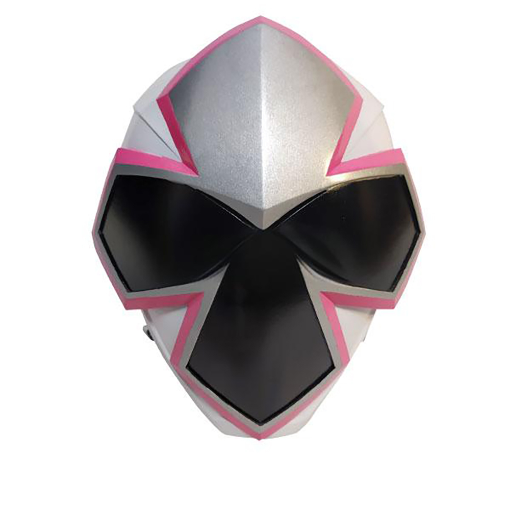 Power Rangers Ninja Steel Ninja Steel White Helmet 3D Printed Cosplay Accessory Prop