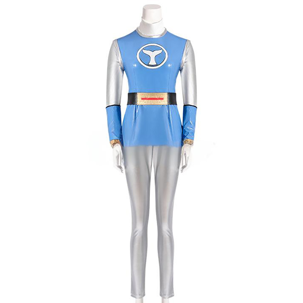 Power Rangers Ninja Storm Blue Wind Ranger Cosplay Costume