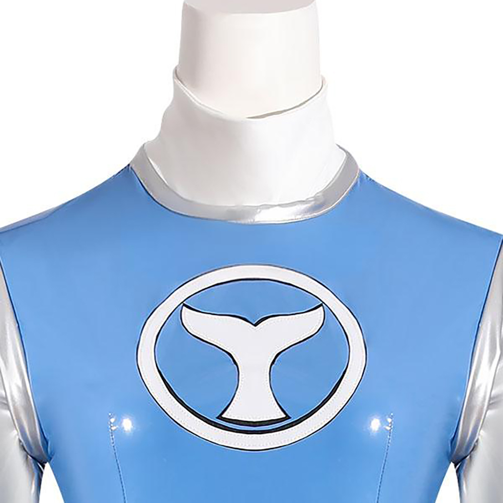 Power Rangers Ninja Storm Blue Wind Ranger Cosplay Costume