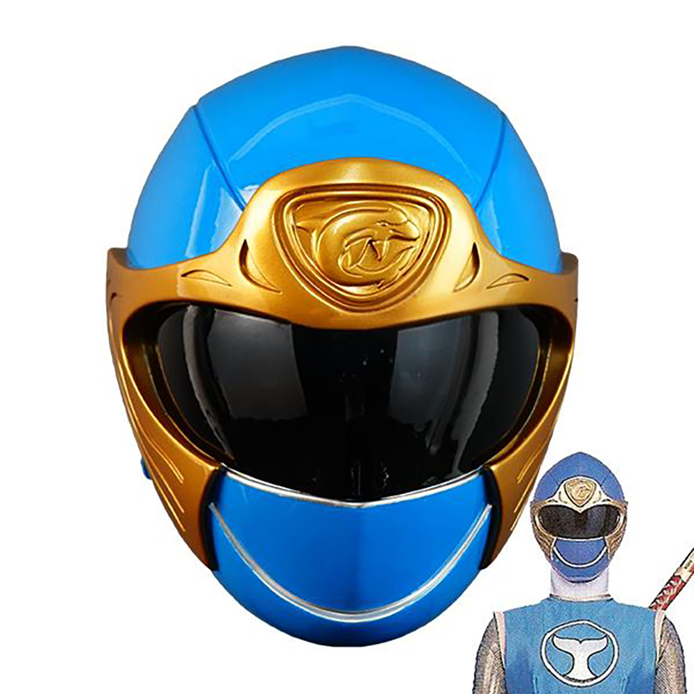 Power Rangers Ninja Storm Blue Wind Ranger Helmet 3D Printed Cosplay Accessory Prop