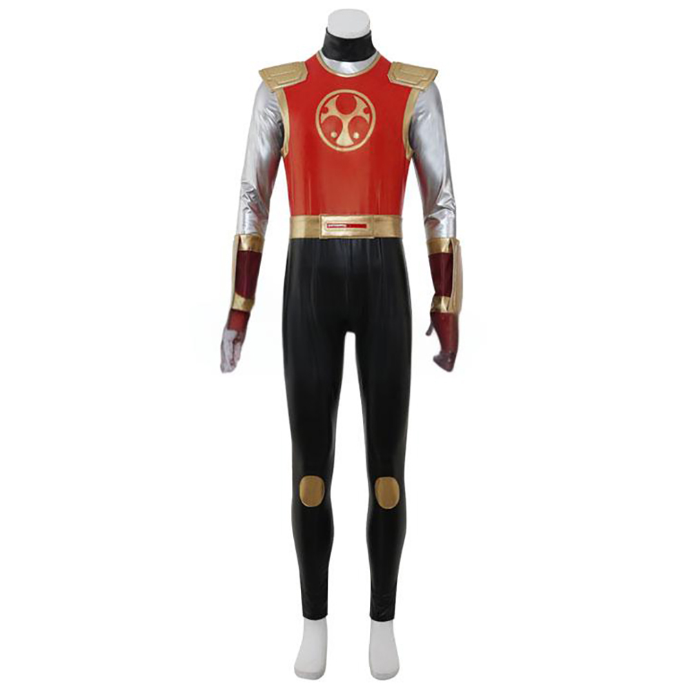 Power Rangers Ninja Storm Crimson Thunder Ranger Cosplay Costume