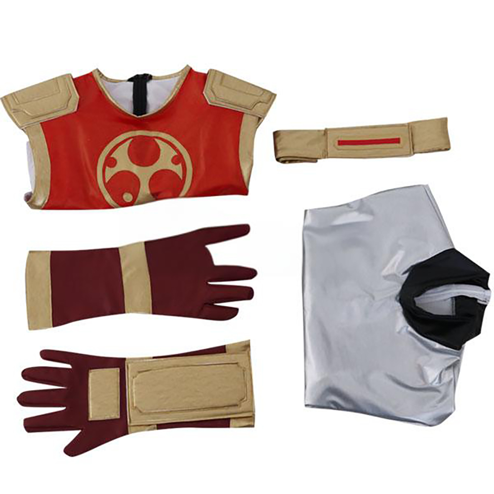 Power Rangers Ninja Storm Crimson Thunder Ranger Cosplay Costume