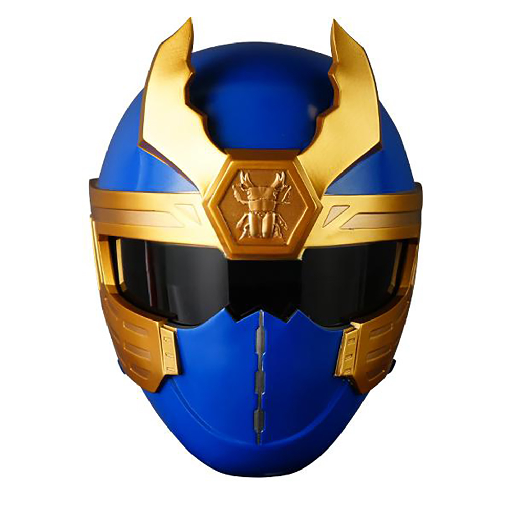 Power Rangers Ninja Storm Navy Thunder Ranger Helmet 3D Printed Cosplay Accessory Prop