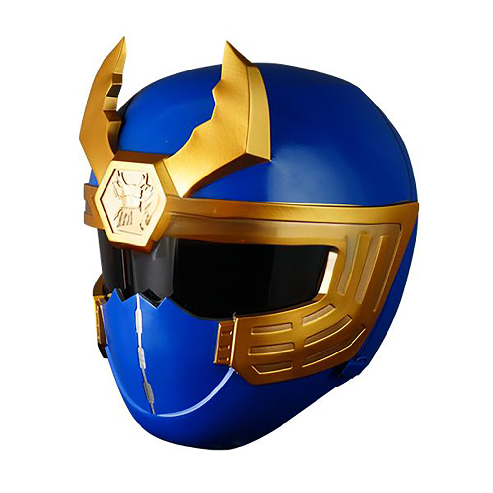 Power Rangers Ninja Storm Navy Thunder Ranger Helmet 3D Printed Cosplay Accessory Prop